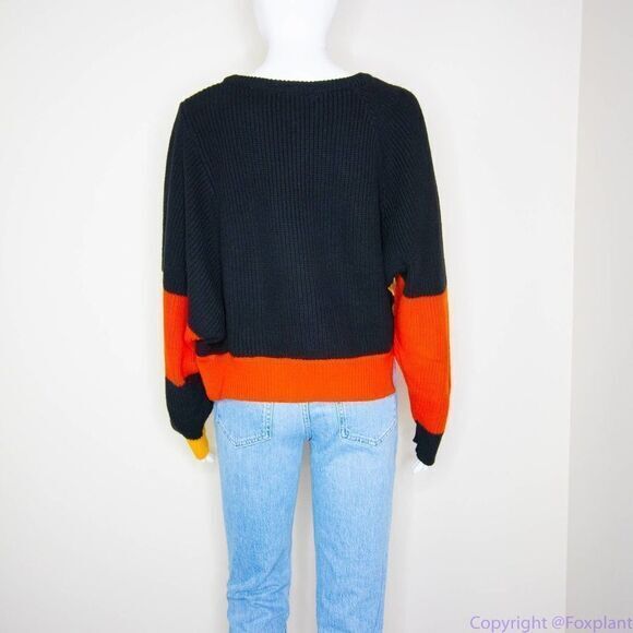 Moon & Madison women's color block cropped sweater,‎ size M - Picture 16 of 16